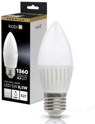 Kobi E27 LED gyertyaizzó B35 8.5W 1360lm 4000K semleges 200° Kobi Premium (KOBZAR1408)