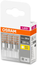 OSRAM 3PAK LED G9 KAPSZULA 2.6W = 30W 320lm 2700K OSRAM alap (4058075450073)