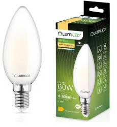 Lumileds E14 B35 LED izzó 7W = 60W 770lm 3000K 360° LUMILED izzószálas (LEDZARMI905)