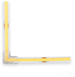 Kobi L-csatlakozó Tramo COB LED szalagokhoz, kattintásos, átlátszó, 8 mm-es Kobi (KOBAKC1108)
