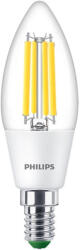 Philips LED gyertyakörte E14 210.9lm/W B35 2.3W = 40W 485lm 4000K semleges izzószál PHILIPS Ultra Hatékony (8720169188150)