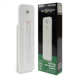 Ecolight RF érintős távirányító CCT V2 és V2-L vezérlőkhöz, 1 zónás fehér fényerőszabályzóval, R12 Ecolight (ECOAKC0522)