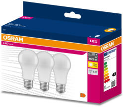 OSRAM 3db LED izzó E27 A60 13W = 100W 1521lm 3000K 200° OSRAM (4058075630185)