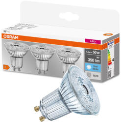 OSRAM 3PAK LED izzó GU10 4.3W = 50W 350lm 4000K OSRAM BASE (4058075818415)