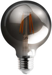 Masterled E27 G80 LED izzó 6W = 50W 650lm 2200K Meleg 360° Izzószál füstölt (LVTLED2010)