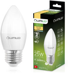 Lumileds E27 B35 LED izzó 2.5W = 25W 249lm 3000K Meleg 180° LUMILED (LUMLEDG0001B)