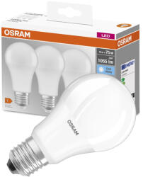 OSRAM 3db LED izzó E27 A60 10W = 75W 1055lm 4000K semleges 200° OSRAM alap (4058075819573)