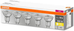OSRAM 5PAK GU10 LED izzó 4.3W = 50W 350lm 2700K meleg 36° OSRAM alap (4058075090460)