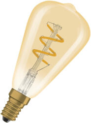 OSRAM LED izzó ST48 Vintage E14 2.8W = 25W 250lm 2200K Meleg 320° Borostyánszínű, szabályozható izzószálas Vintage 1906 Osram (4058075849600)
