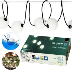 Kobi Outdoor Garden Water Girland fénylánc medence tóhoz 7, 74 m 10x LED Ball 10W 2500K Kobi (KOBOGR1120)
