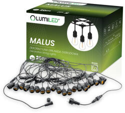 Lumileds Outdoor Garden Girland MALUS fénylánc 20m 20xE27 Lumiled (LUMOGR0870)