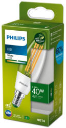 Philips LED gyertyakörte E14 210.9lm/W B35 2.3W = 40W 485lm 3000K meleg izzószál PHILIPS Ultra Hatékony (8719514435759)