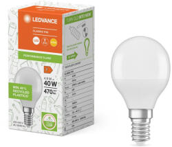 OSRAM LED izzó E14 P45 4.9W = 40W 470lm Meleg 2700K 200° Ledvance (4099854205248)