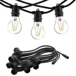 Nowodvorski Outdoor Garden Girland fénylánc FESTOON LIGHTS 7872 15xE27 IP65 9m fekete Nowodvorski (NOWLA2702)