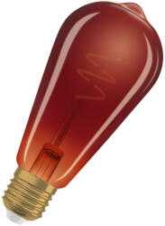 OSRAM LED izzó ST64 Vintage E27 3W = 5W 45lm 1800K Meleg 300° Piros Szabályozható Izzószál Vintage 1906 Osram (4099854586309)