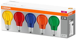OSRAM 5db LED izzó E27 A60 2W 235lm 2700K 300° Izzószál OSRAM (4058075058460)