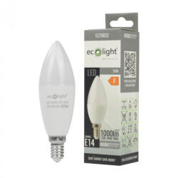 ECOLight LED gyertyaizzó B37 E14 10W 900lm 4000K semleges Ecolight (ECOLED1392)