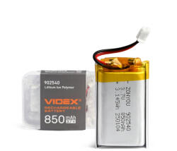 Videx 850mAh lítium-polimer akkumulátor VLF-B902540-85 Videx (VIDBAT385)