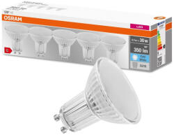 OSRAM 5PAK GU10 LED izzó 4.3W = 30W 350lm 4000K semleges 120° OSRAM alap (4058075466555)