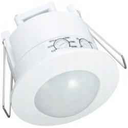 ECOLight PIR mozgás- és szürkületérzékelő, süllyesztett 360°, 6 m, beltéri fehér (ECOAKC0120)
