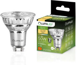 Lumileds GU10 LED izzó 6W = 50W 580lm 3000K meleg 38°-os üveg LUMILED (LUMLEDF3020)