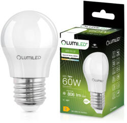 Lumileds P45 E27 LED izzó 7W = 60W 770lm 4000K semleges 360°-os filament tejszerű LUMILED (LUMLEDH0211)