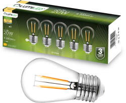 Lumileds 5 CSOMAGOS LED izzó E27 ST14 2W = 20W 3000K meleg 220lm izzószál LUMILED GIRLANDhoz (LUMLEDL0013)