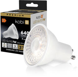 Kobi LED izzó GU10 spotlámpa 7W 630lm 4000K Semleges 80° Prémium Kobi (KOBZAR1136)