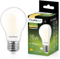 Lumileds E27 A60 LED izzó 8W = 75W 1055lm 3000K 360°-os izzószál opál LUMILED (LUMLEDJ0215)