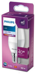 Philips LED gyertyakörte E14 B35 4.9W = 40W 470lm 4000K semleges matt PHILIPS (8719514309548)