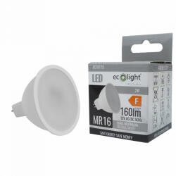 ECOLight LED izzó reflektor MR16 GU5.3 2W 160lm 4000K semleges 12V Ecolight (ECOLED1110)