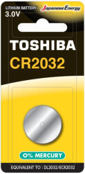 Toshiba Specialized Lithium Battery CR 2032 3V bliszter 1 db (TOSBAT0570)