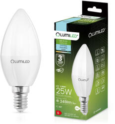 Lumileds LED CANDLE izzó B35 E14 2.5W = 25W 249lm 6500K Hideg 180° LUMILED (LUMLEDG0001E)