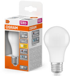 OSRAM LED izzó A60 E27 4, 9 W = 40 W 470 lm 2700 K Meleg CRI>97 180° CLASSIC Osram (4099854046834)