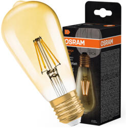 OSRAM LED izzó E27 ST64 4W = 35W 410lm 2400K meleg 300° izzószál OSRAM Vintage 1906 (4099854091377)