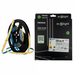 ECOLight LED szalag COB 9W/m 1035lm/m 480LED/m 24V 4000K Semleges IP67 5m Tekercs Ecolight (ECOTAS4044)