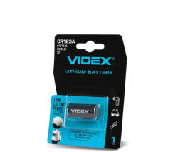 Videx CR123A lítium gombelem 3V bliszter 1 db (VIDBAT0130)