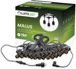 Lumileds Outdoor Garden Girland MALUS fénylánc 15m 30x E27 Lumiled (LUMOGR0869)
