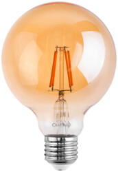 Lumileds Dekoratív gömb alakú LED izzó E27 G125 7W = 60W 806lm 2000K meleg 360°-os izzószál LUMILED Globe borostyán (LEDZARMI822)
