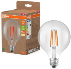 OSRAM LED izzó G95 gömb alakú E27 5W = 75W 1055lm 2700K Meleg 330° Izzószálas KLASSZIKUS ENERGIAHATÉKONYSÁG Osram (4058075839502)