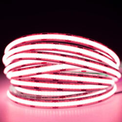 ECOLight LED szalag COB 12V 45W 2400LED NEON Rózsaszín 8mm 5m (ECOTAS1720)