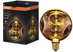 OSRAM LED izzó E27 gömb alakú 3, 5 W 300 lm 2700 K Meleg Dekoratív Rózsaszín ELEKTRÓMOS ÜVEG KÖZEPES Osram (4099854607615)