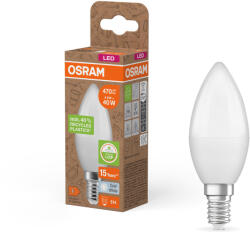 OSRAM LED izzó B37 gyertya E14 4.9W = 40W 470lm 4000K semleges 220° Osram PCR lámpák (4058075831988)
