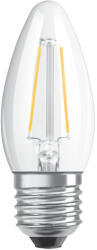 OSRAM LED izzó E27 B35 CL 4.8W = 40W 470lm 2700K 300° OSRAM SUPERSTAR izzószál szabályozható (4058075446878)