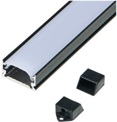 Masterled LED szalag profil, eloxált alumínium, tejfehér, 2m Slim Masterled (LVTOPR0114)