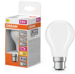 OSRAM LED izzó A60 B22d 11W = 100W 1521lm 2700K Meleg CRI90 300° Izzószálas, szabályozható fényerejű SUPERSTAR PLUS CLASSIC Osram (4058075602694)