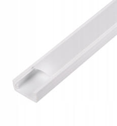 Masterled Profil LED szalagokhoz PVC tejfehér felületre szerelhető 1m Slim Masterled (LVTPRO0115)