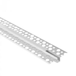 Ecolight LED alumínium profil gipszkartonokhoz REGIPS süllyesztett, süllyesztett eloxált 2m tejszerű borítással LED szalagokhoz + végzárókkal GPW Ecolight sorozat (ECOPRO0585M)