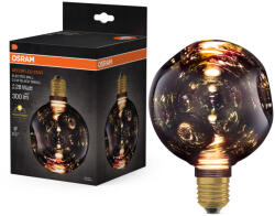 OSRAM LED izzó E27 gömb alakú 3, 5 W 300 lm 2700 K Meleg, dekoratív fekete, ELEKTROMOS ÜVEG, KÖZEPES Osram (4099854607370)