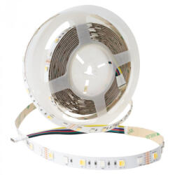 ECOLight LED szalag SMD 5050 14.4W/m 60LED/m 12V 2700-6500K Többszínű RGB + változtatható CCT IP20 5m-es tekercs Ecolight (ECOTAS1606)